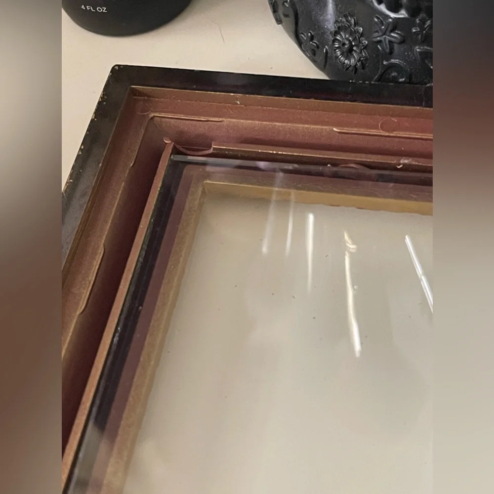 Customized Upcycled Golden Oh La La Picture Frame